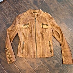 Faux Leather Jacket